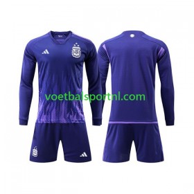 Argentinië 3 Stars Kind Uit Tenue World Cup 2022 L/S